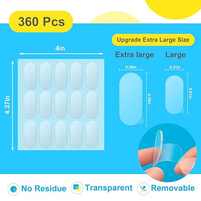 360Pcs Clear Adhesive Stick Dots, Double Sided Museum Putty | Removable Putty - Image 2