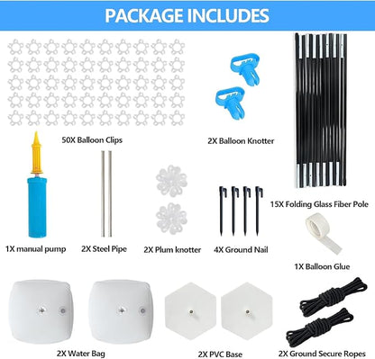 Balloon Arch Kit – 9FT Tall & 10FT Wide Adjustable Stand Frame - Image 2