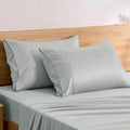 TOSMO Luxury Pillow Case Set of 2 - Cooling Viscose Derived from Bamboo, Oeko-TEX, Breathabl Silky Soft Pillow Cases with Envelope Closure (Standard, Sliver)