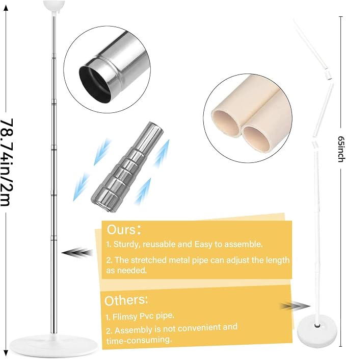 2 Sets Adjustable Balloon Column Stand Kit - Image 3