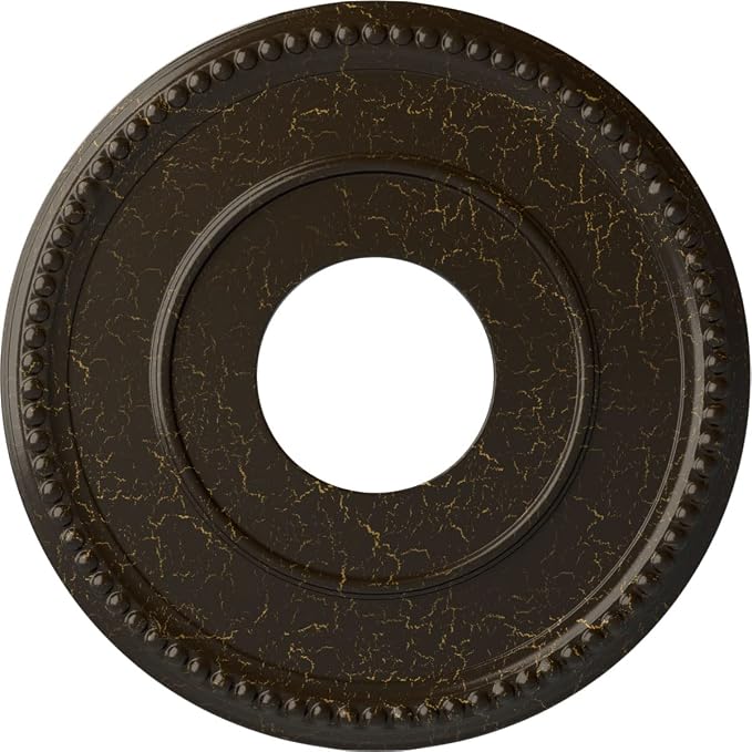 Ekena Millwork CM12BRSHC 12-1/2" x 3-7/8" x 3/4" Bradford Ceiling Medallion by EkenaMillwork