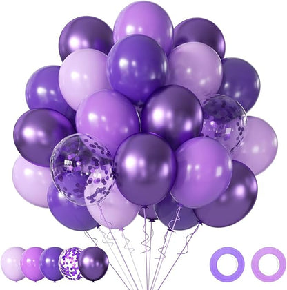 AIOZX Purple Latex Balloon Set by AIOZX