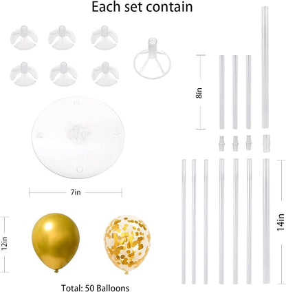 4 Set Balloon Stand Kit for Table Centerpieces - Image 2