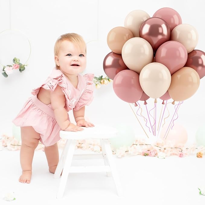 Patimate Retro Blush Pink Balloons Set - Image 9