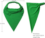 6 Pack Hair Scarf Headband for Women Elastic Bandana Head Scarf Large Boho Triangle Kerchief with Clips Non Slip Scarves