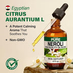 KUKKA Neroli Essential Oils - 4 Fl Oz - for Hair, Skin, Diffuser, Aromatherapy & DIY Soap Making Scent