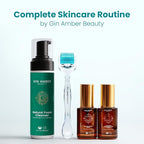 Gin Amber Beauty Derma Roller for Face – Stainless Steel – Skincare Tool for Even Product Application and Refined-Looking Skin