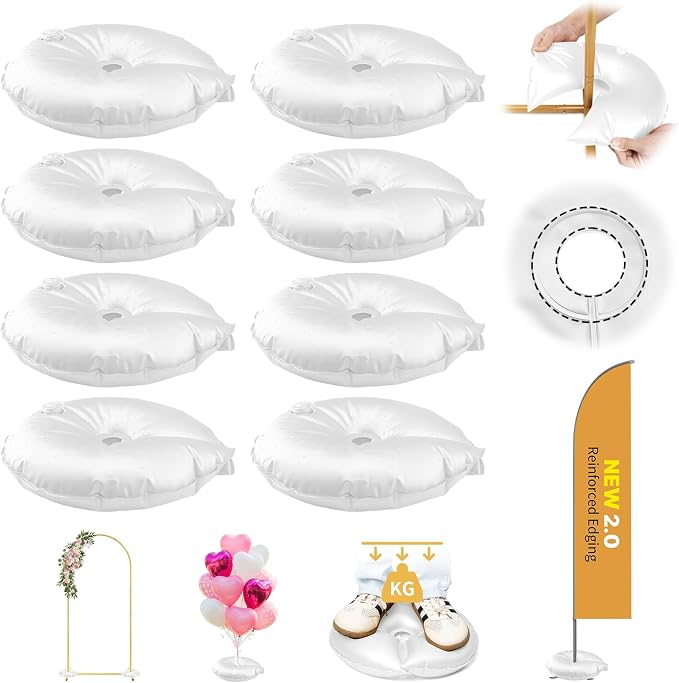 6 Pack Water Weight Bags for Balloon Column Stand and Balloon Arch | Balloon by sansaieco