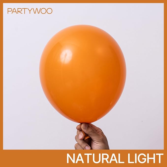 PartyWoo Burnt Orange Balloons 101pcs Terracotta Fall Color 12 Inch | Balloons - Image 3