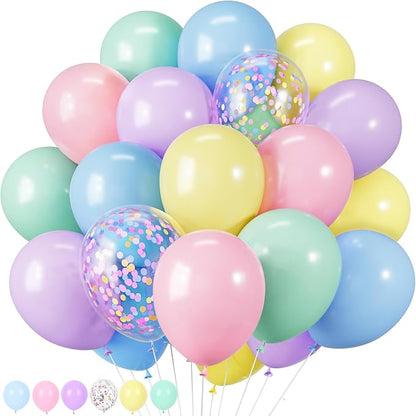 RUBFAC Pastel Balloons Easter Party Balloon by RUBFAC