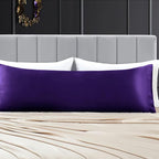 Aormenzy Satin Body Pillow Cover Set of 2, 20x54 Inches Purple Body Pillow Case for Adults, Silky Soft & Cooling Body Pillow Pillowcase with Envelope Closure