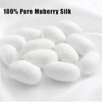 6PCS 100% Pure Mulberry Silk Hair Tie,Natural Silk Hair Scrunchie Worn on Trip, Party, Daily Life and Other Occasions, Suitable for Giving Yourself, Family and Friends Hair Accessorie(Combination 3)