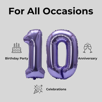 Number 10 Balloon Foil Mylar Balloons - Image 7