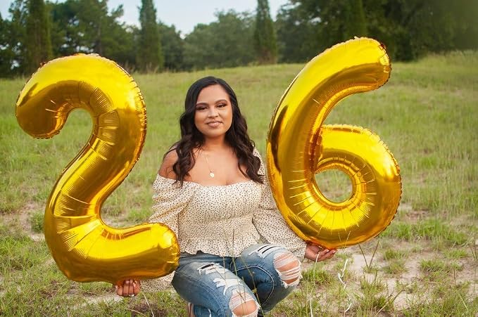Gold Number 6 Balloon 40 Inch - Image 7