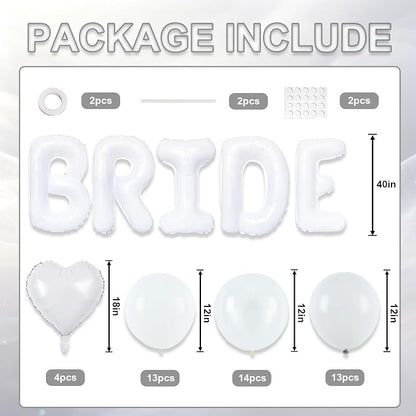 TONIFUL 40 Inch Giant Bride Balloon Bachelorette Party Decorations - Image 2