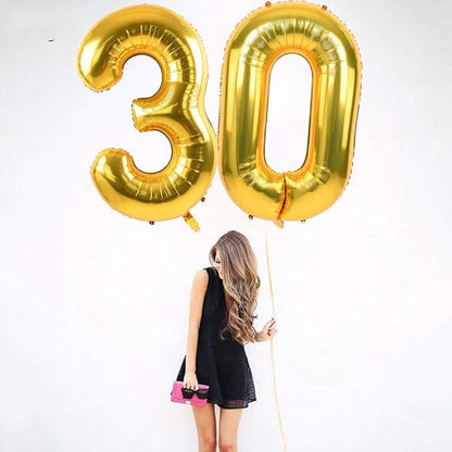 TONIFUL 40 Inch Gold Foil Number 50 Balloon, 50th Birthday Decorations | Large - Image 6