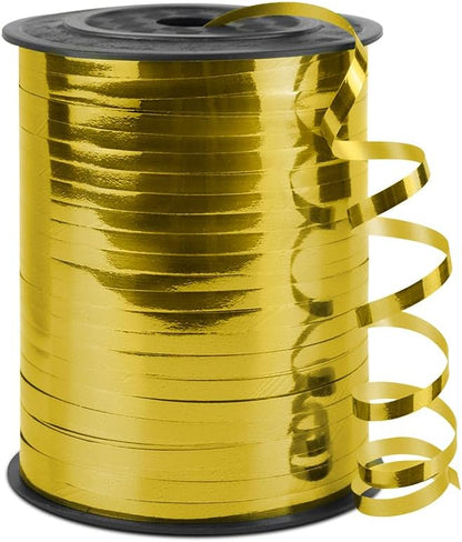 Gold Curling Ribbon, 1/5" Wide x 500 Yards Christmas Curling Ribbons by KMERLIFE