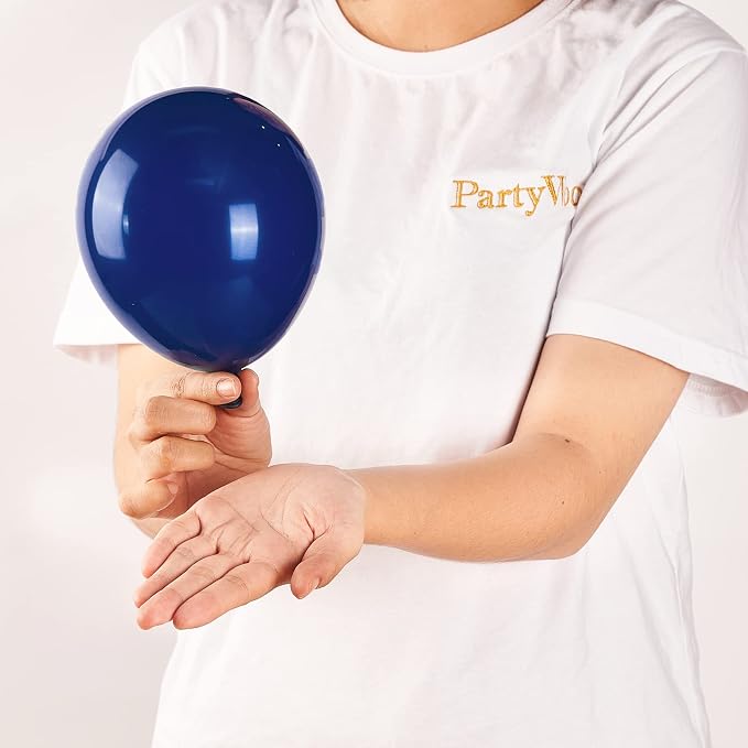 PartyWoo Navy Blue Balloons 50pcs Matte Dark Blue Color 5 Inch | Balloons - Image 2