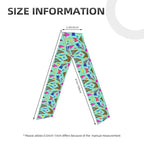Men's Women Beauty Skinny Sports Sweatband Head Decor for Running Travel Shower, Long Multi Style Geometric Checkered Zebra Tiger Leopard Print Mint Green Retro 80S 90S Head Ribbon Headwear
