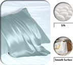 Silk Pillowcase for Hair and Skin, Soft, Breathable and Sliky Pillow Case, Both Sides Natural Mulberry Silk Pillowcases with Hidden Zipper (Standard Size 20"X 26")