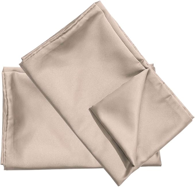 uxcell 2 Pack Silk Satin Pillowcase for Hair and Skin, Cool, Silky, Soft Breathable Pillow Cases Queen Size 20x30 Inch Sateen Pillowcase Rose Gold with Envelope Closure
