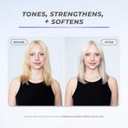XMONDO Hair Supernova Blonde Toning Conditioner | Vegan Formula with Vegetable Proteins, Jojoba Oil, and Violet Pigments to Replenish, Restore, and Reduce Yellow Tones in Blonde Hair, 8 Fl Oz 1-Pack