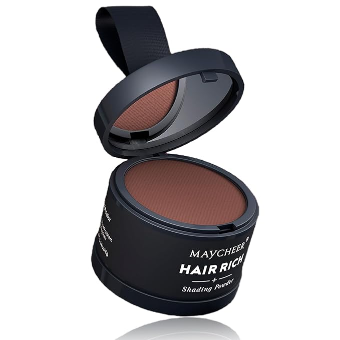 Maycheer Hairline Powder for Women - Hair Rich Shading Powder, 30 Colors Magic Root Cover Up (Chocolate 14)