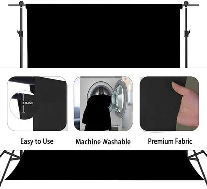 Black Photography Backdrop for Photoshoot, Fabric 3x5ft | Versatile Studio - Image 6