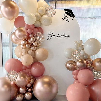 Dusty Pink and White Balloon Garland Arch Kit - Image 5