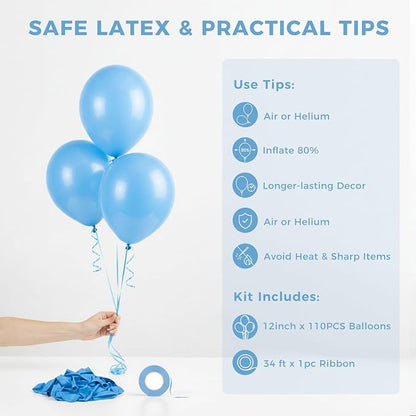 LovesTown 110PCS Latex Balloons 12inch Party Balloons Arch - Image 7