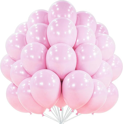 PartyWoo Pearl Pink Balloons 50pcs Light Pastel Baby Pale Pink Color | 12 Inch by PartyWoo