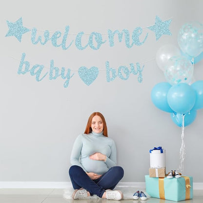 Baby Boy Shower Decorations - 3M Long Welcome Banner - Image 5
