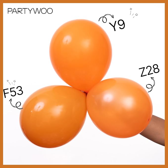 PartyWoo Burnt Orange Balloons 100pcs 12 Inch Terracotta Rust Fall Color Autumn - Image 5