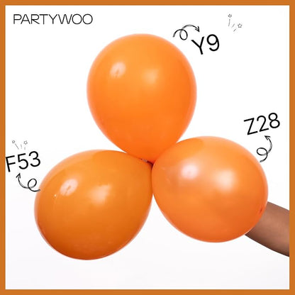 PartyWoo Burnt Orange Balloons 100pcs 10 Inch Terracotta Rust Fall Color Autumn - Image 5