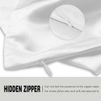 Silk Pillowcase for Hair and Skin,Soft,Breathable and Sliky 100% Silk Pillowcases King Set of 2,Both Sides Natural Mulberry Silk Pillow Cases with Hidden Zipper(King Size 20"X 36",2pcs)
