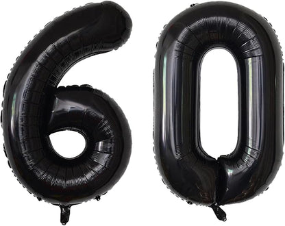 Number Balloons Black Party Balloon by United-UnicornsParty