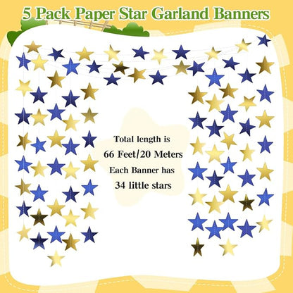 Star Garland Banner, Baby Shower, Christmas Party Decorations - Image 3