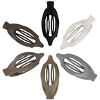 Flat Hair Clips for Women - 6 PCS French Flat Claw Clips Medium Hair Clips for Girls Large Hair Claw Clips for Thick or Thin Hair Strong Hold No Slip Hair Accessories for women (Regular)