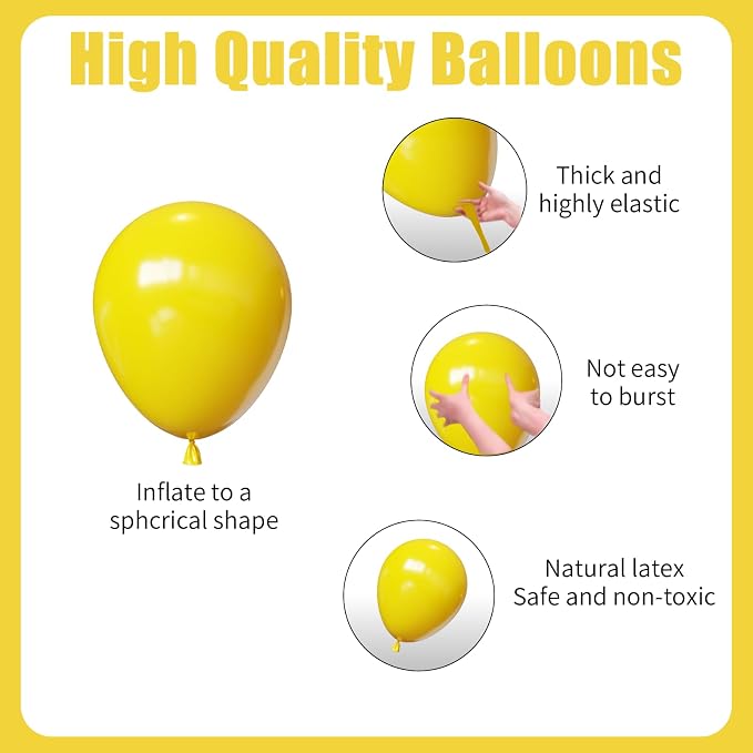 Yellow Balloons Arch Kit - Image 5