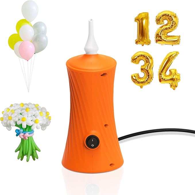 Balloon Pump Electric Air Pump for Long Balloon Inflator Blower Machine for by Kusamue