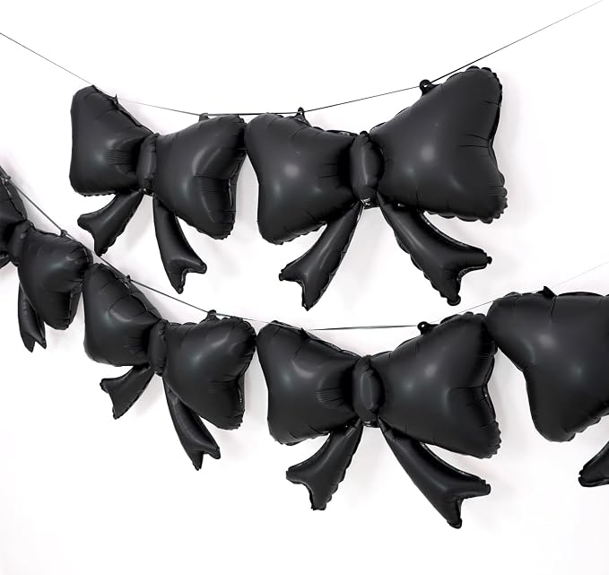 6 Pieces Bow Balloons, Wedding Bridal Shower, Balloon Garland Accessories by PartyEra