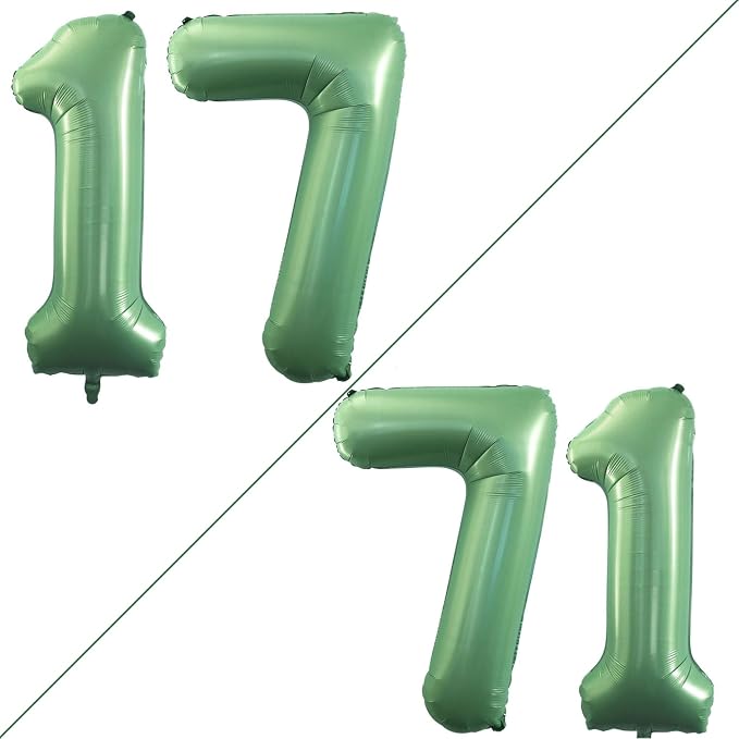 Number 17 Balloons for 17th Birthday Sweet 17 Party Decorations, 42 Inch Jumbo by GOER