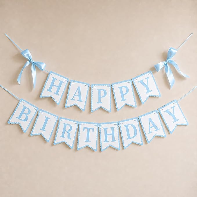 Blue Happy Birthday Banner by TULOBI