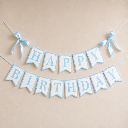 Blue Happy Birthday Banner by TULOBI