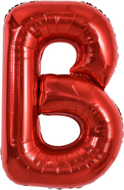 TONIFUL 40 Inch Large Bright Red Letter Balloons A-Z, Giant Jumbo Helium Foil by TONIFUL