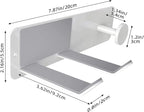 FLE Hair Dryer Holder Wall Mounted, Stainless Steel Self Adhesive Blow Dryer Holder Rack for Dyson Supersonic Hair Dryer,White