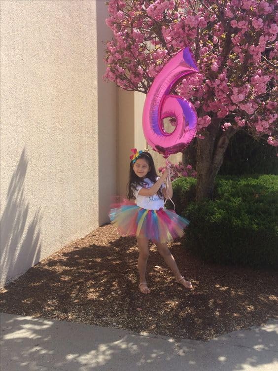 Number Balloons 6 Balloon 40 inch Pink - Image 3