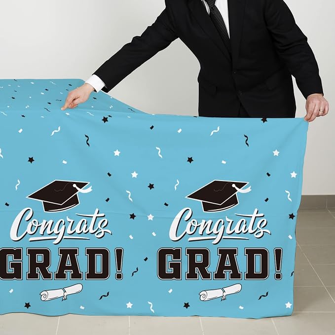 Graduation Party Decorations, Gongrats Grad Tablecover - Image 3