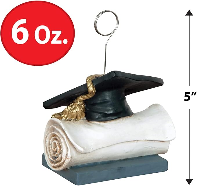 Beistle Grad Cap Photo/Balloon Holders – 2 Count Graduation Weights - Image 2