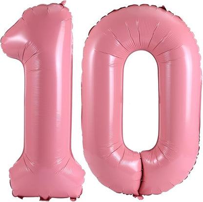 Number 10 Balloon Foil Mylar Balloons by YPSelected